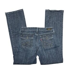 Levi's Low Boot Cut 545 Jeans Women's Size 8 Dark Wash Y2K Style Flap Pocket